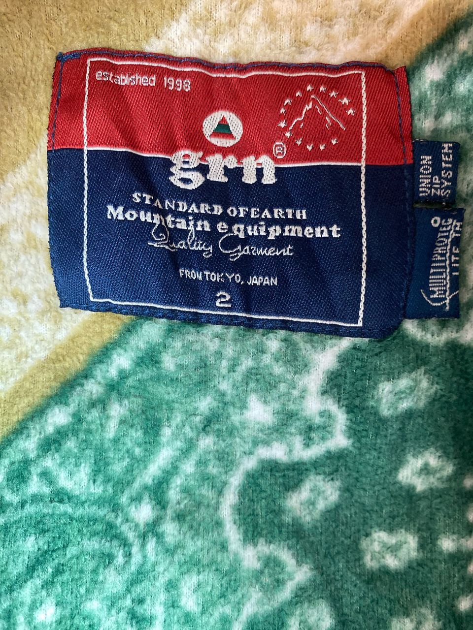 GRN × Japanese Brand 90s GRN tokyo mountain equipment bandana art lined jacket Size US M / EU 48-50 / 2 - 4 Thumbnail