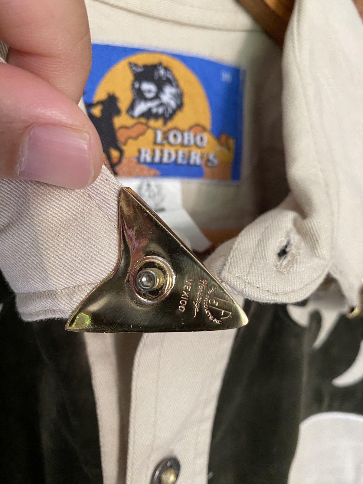 Cowboy Equipment 1990s Lobo Rider Cowboy western metal collar shirt Size US L / EU 52-54 / 3 - 10 Thumbnail