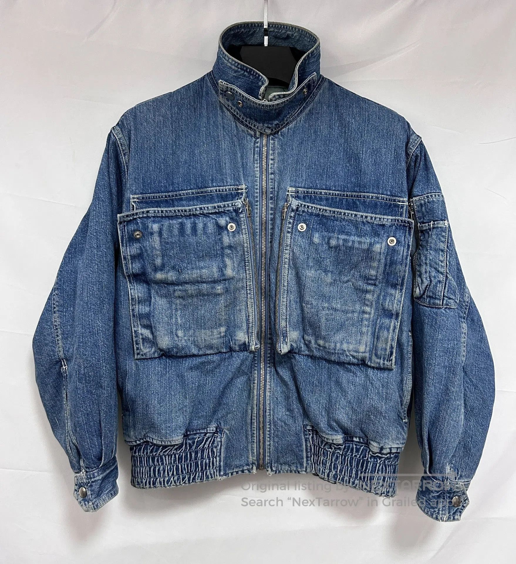 Vintage Vintage Issey Miyake Denim Bomber. Size US M / EU 48-50 / 2 - 4 Thumbnail
