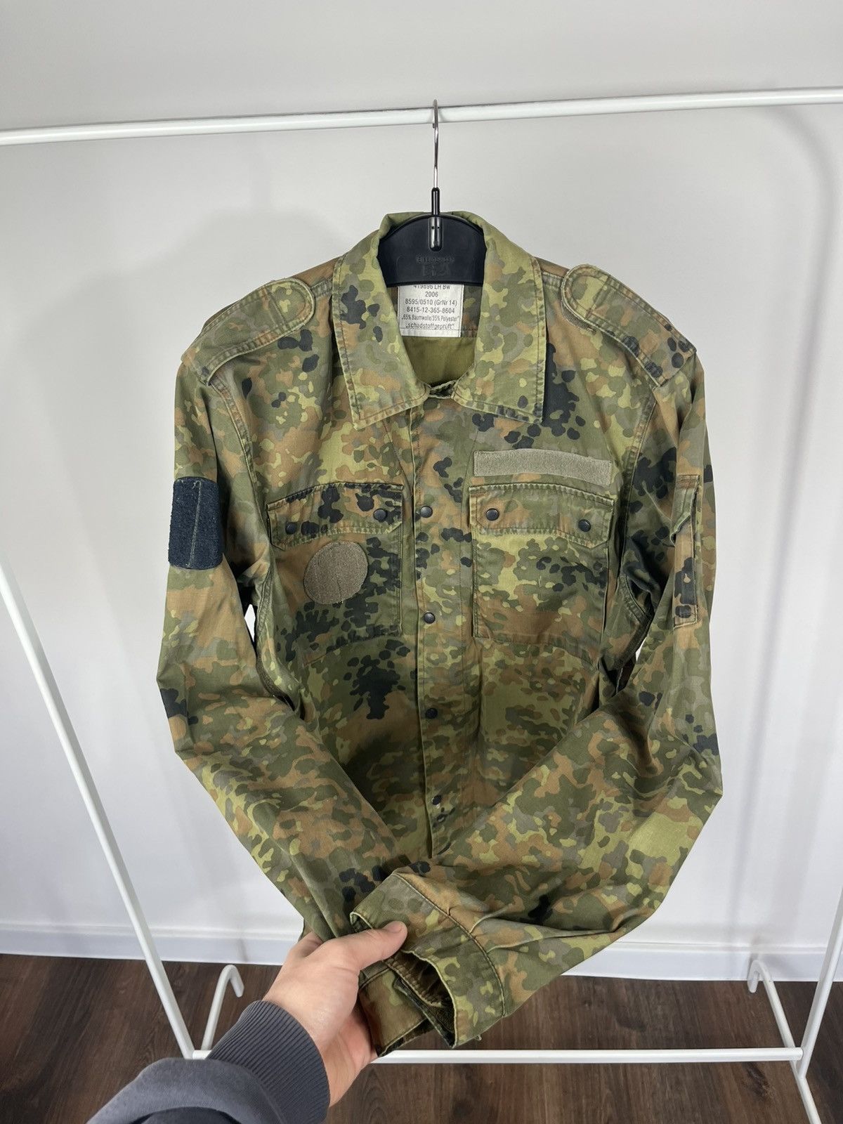 Other German Army Jacket Military Camo 2006 Combat Shirt Coat Size US XL / EU 56 / 4 - 8 Thumbnail