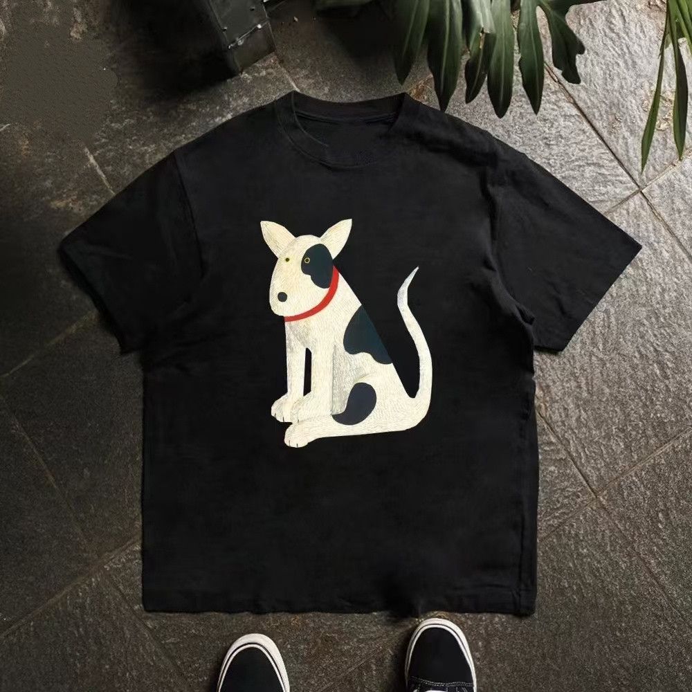Japanese Brand Dalmatian print loose casual cotton t-shirt Size US M / EU 48-50 / 2 - 1 Thumbnail