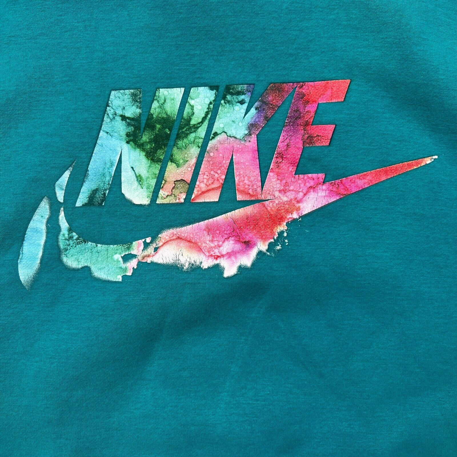 Nike × Vintage Nike Sportswear Hoodie Medium Blue Swoosh Box Logo Hooded Size US M / EU 48-50 / 2 - 4 Thumbnail