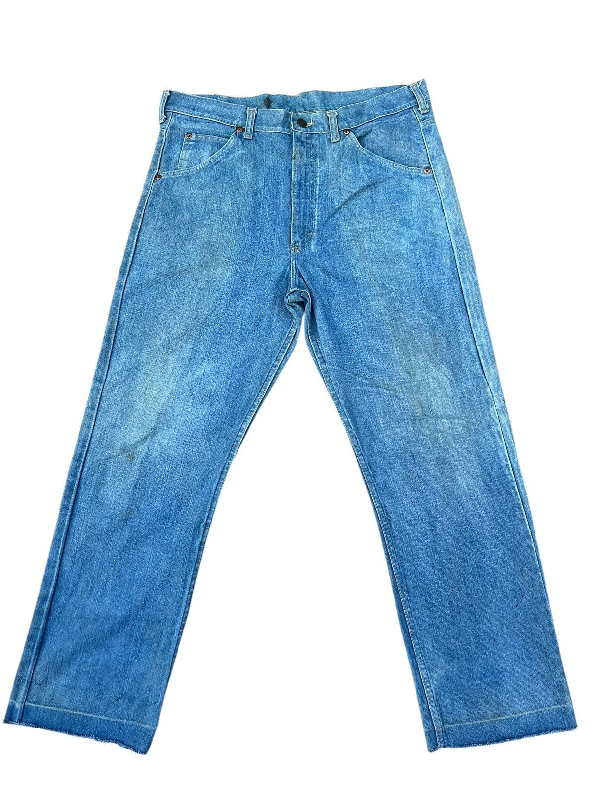 Lee Vintage 70s 80s Lee Riders Faded Dirty Mud Denim Jeans Size US 34 / EU 50 - 1 Thumbnail