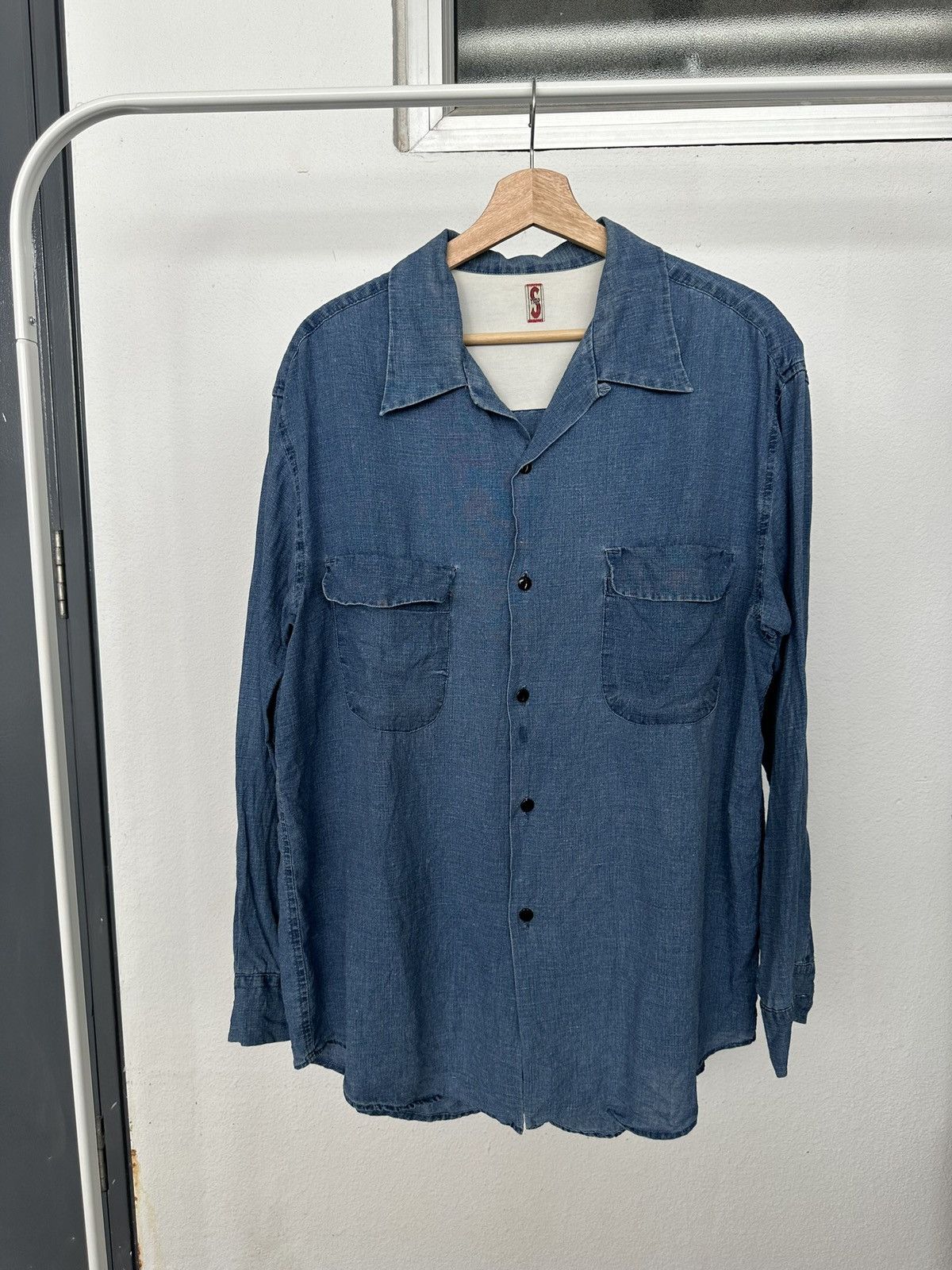 General Research 90's SYNAP Japan linen dyed shirt Size US L / EU 52-54 / 3 - 5 Thumbnail