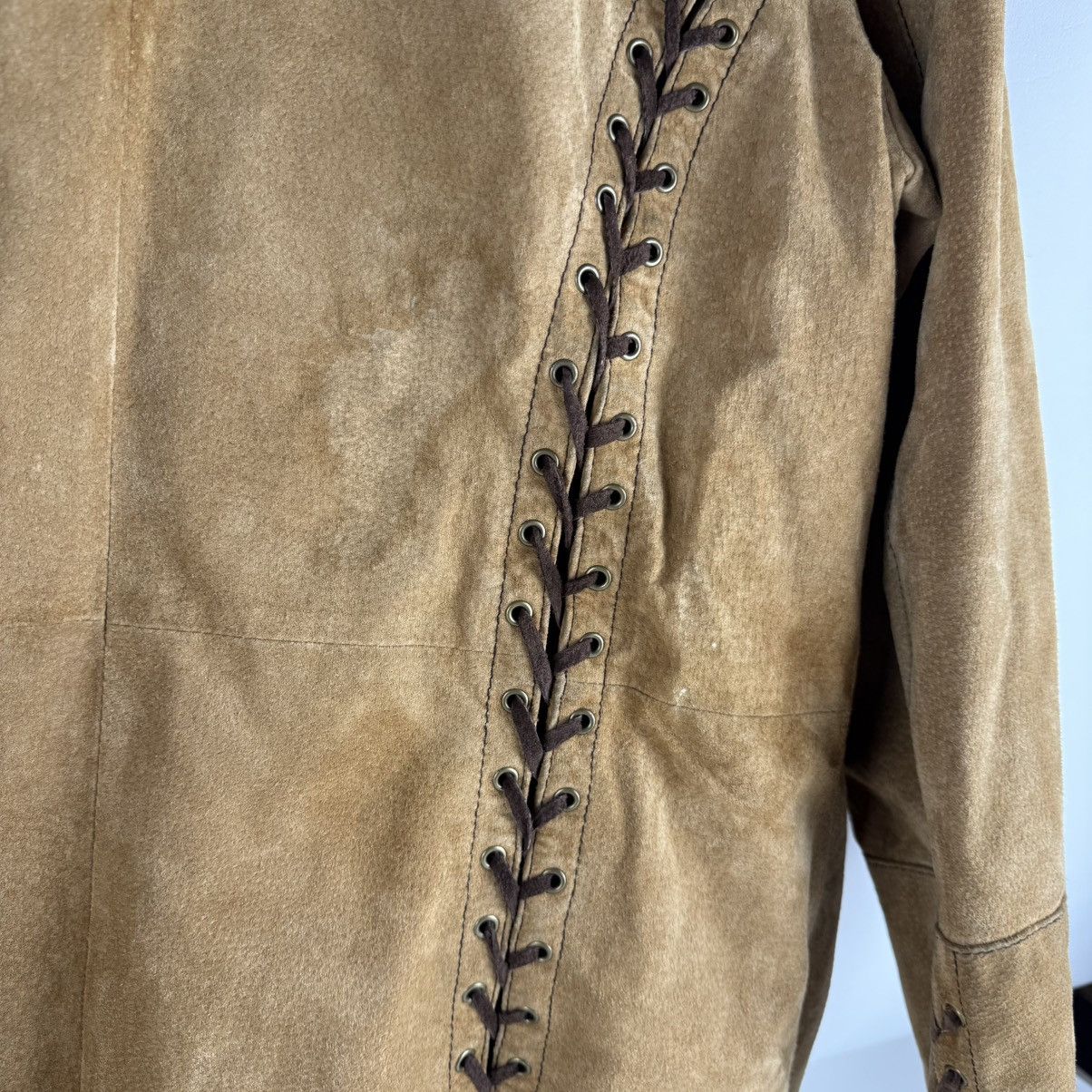 Wilsons Leather Vintage Wilsons Leather Maxima Brown Suede Trench Coat Size XL / US 12-14 / IT 48-50 - 13 Thumbnail