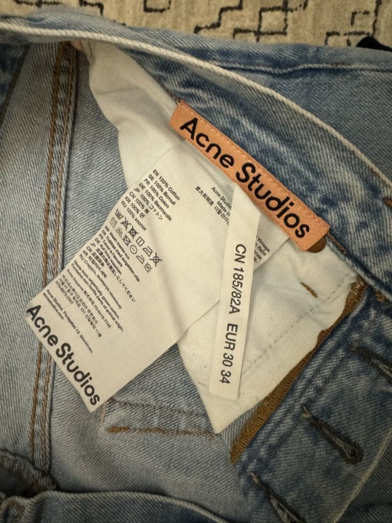 Acne Studios Acne Studios Blue Denim Jeans, Light wash and distress (34) Size US 34 / EU 50 - 5 Thumbnail