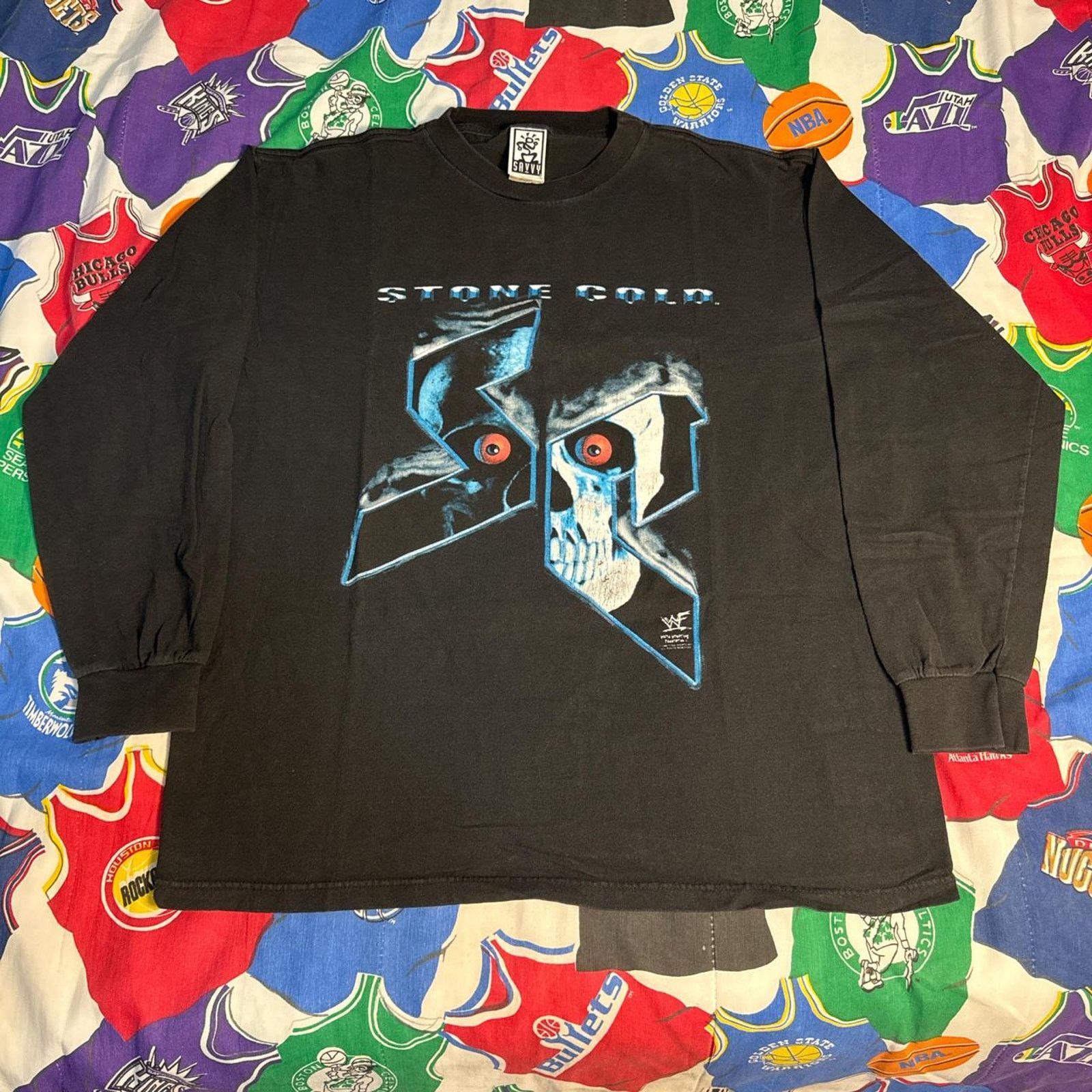 Vintage × WWE × WWF Vintage 1998 WWF Stone Cold Steve Austin Rattle Snake LS Tee Size US L / EU 52-54 / 3 - 1 Thumbnail