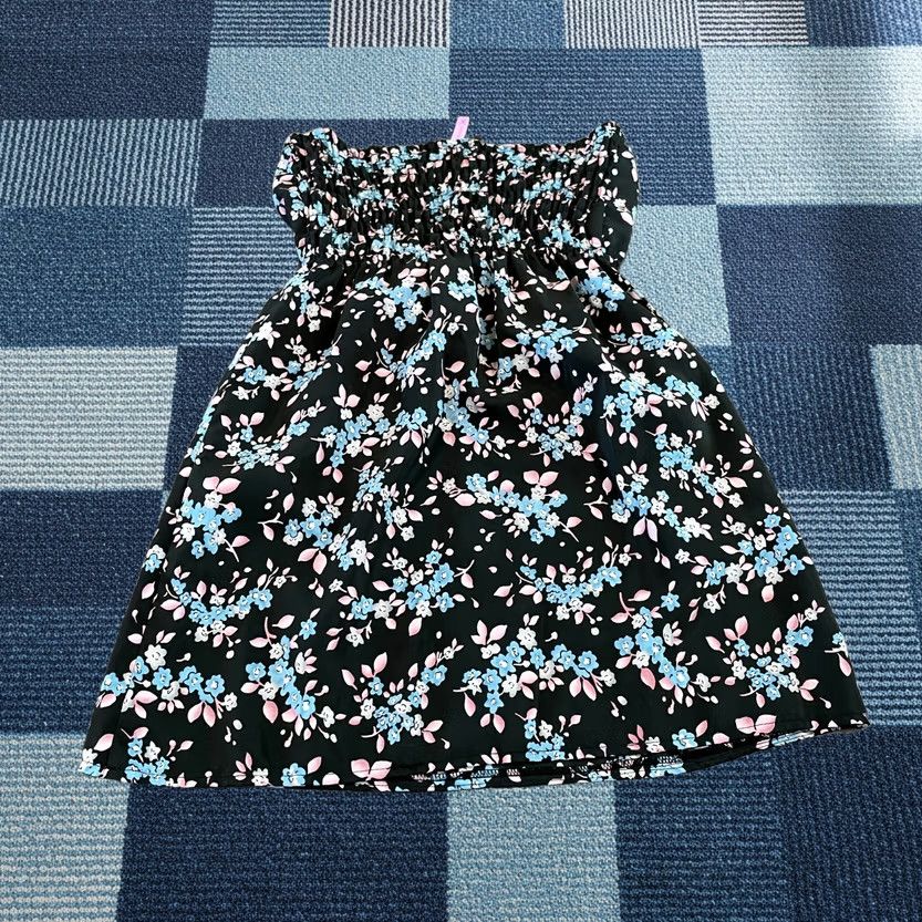Vintage Urban renewal Dress S Black Mini Floral Smocked Strapless Casual Womens Size S / US 4 / IT 40 - 1 Thumbnail