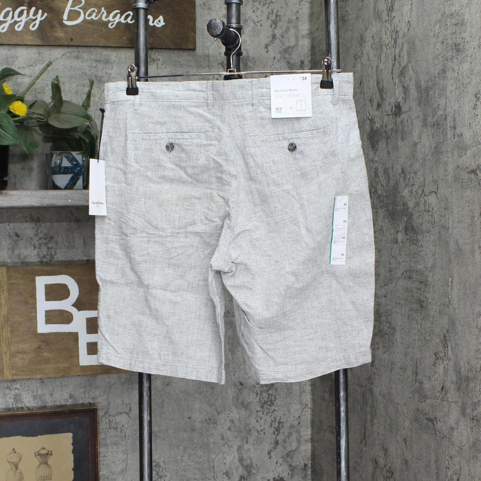 Designer NWT Goodfellow & Co. Front Shorts 82814442 34 Light Gray Size US 32 / EU 48 - 2 Thumbnail