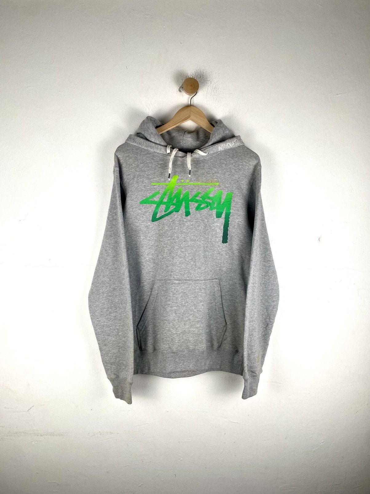 Stussy International Stussy Tribe Hoodie Sweatshirt Grey | Grailed