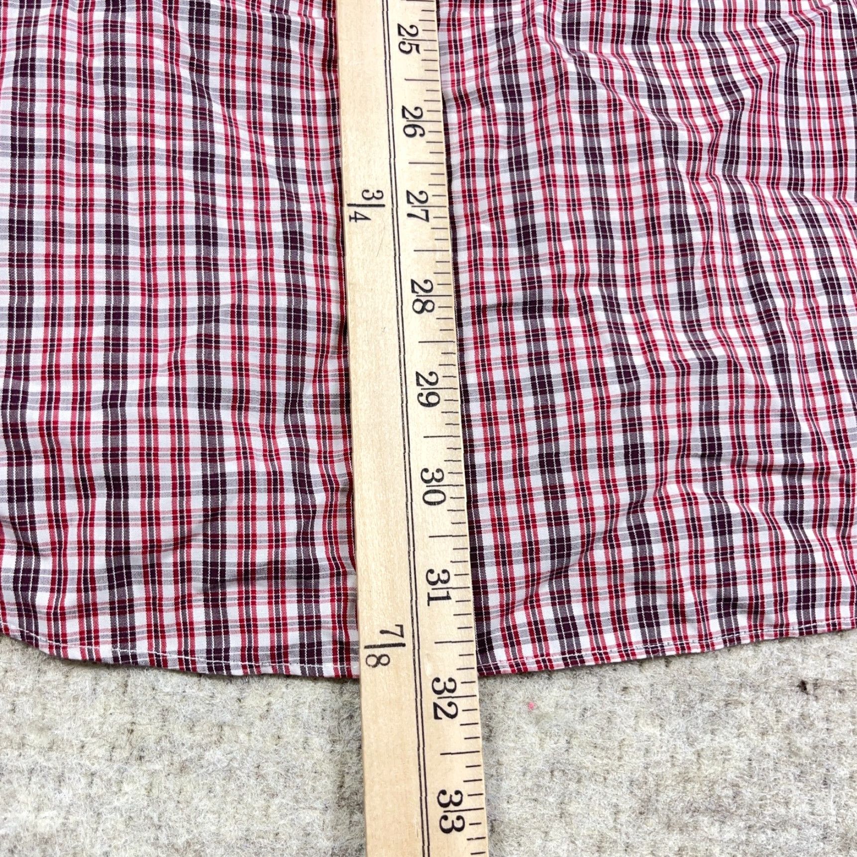Brooks Brothers Brooks Brothers Shirt Men XL Red Plaid Button-Up Poplin Pocket Dress 346 Adult Regular Button-Down Collared Casual Fashion Men Size 46R - 6 Thumbnail
