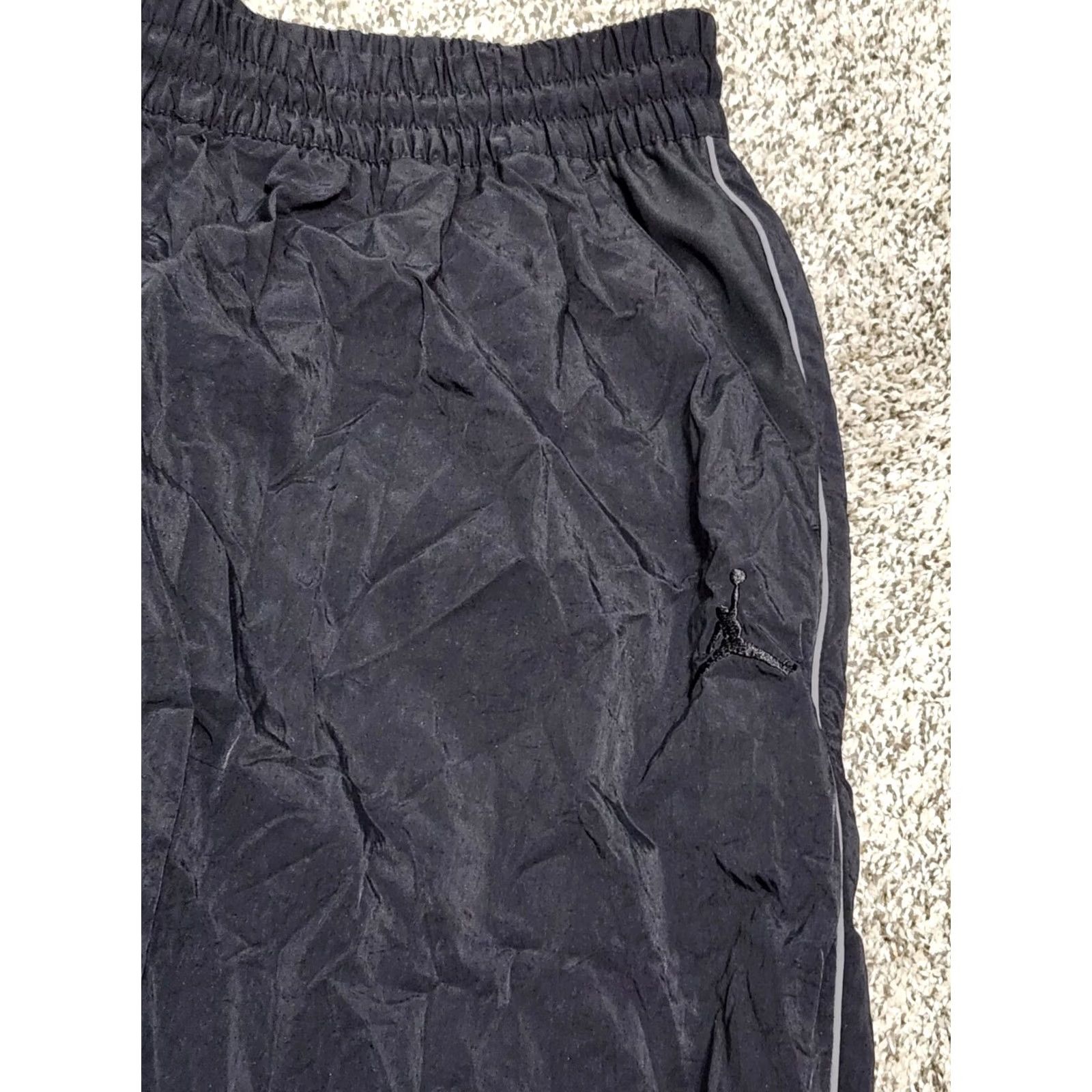 Jordan Brand VINTAGE Air Jordan Jumpman Track Pants Mens 2XL Black Size US 39 - 2 Thumbnail
