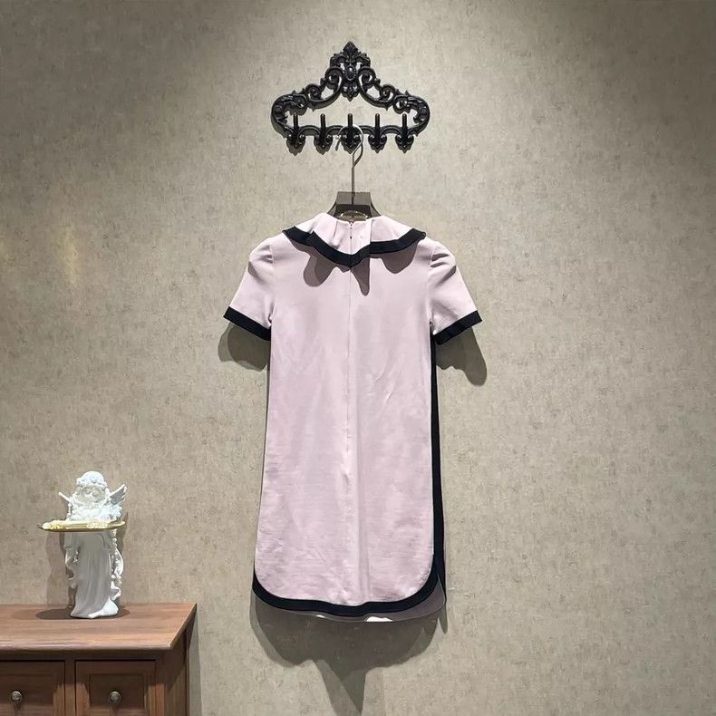 Gucci Gucci Cherry blossom pink ruffled lapel tiger head dress 2 Size XXS / US 00 / IT 34 - 2 Thumbnail