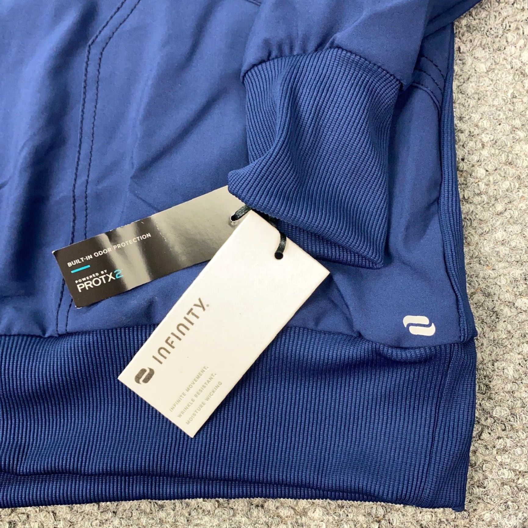 Vintage VINTAGE Infinity Jacket Mens M Blue Lightweight Zip Stretch PROTX2X NWT Size US M / EU 48-50 / 2 - 7 Thumbnail