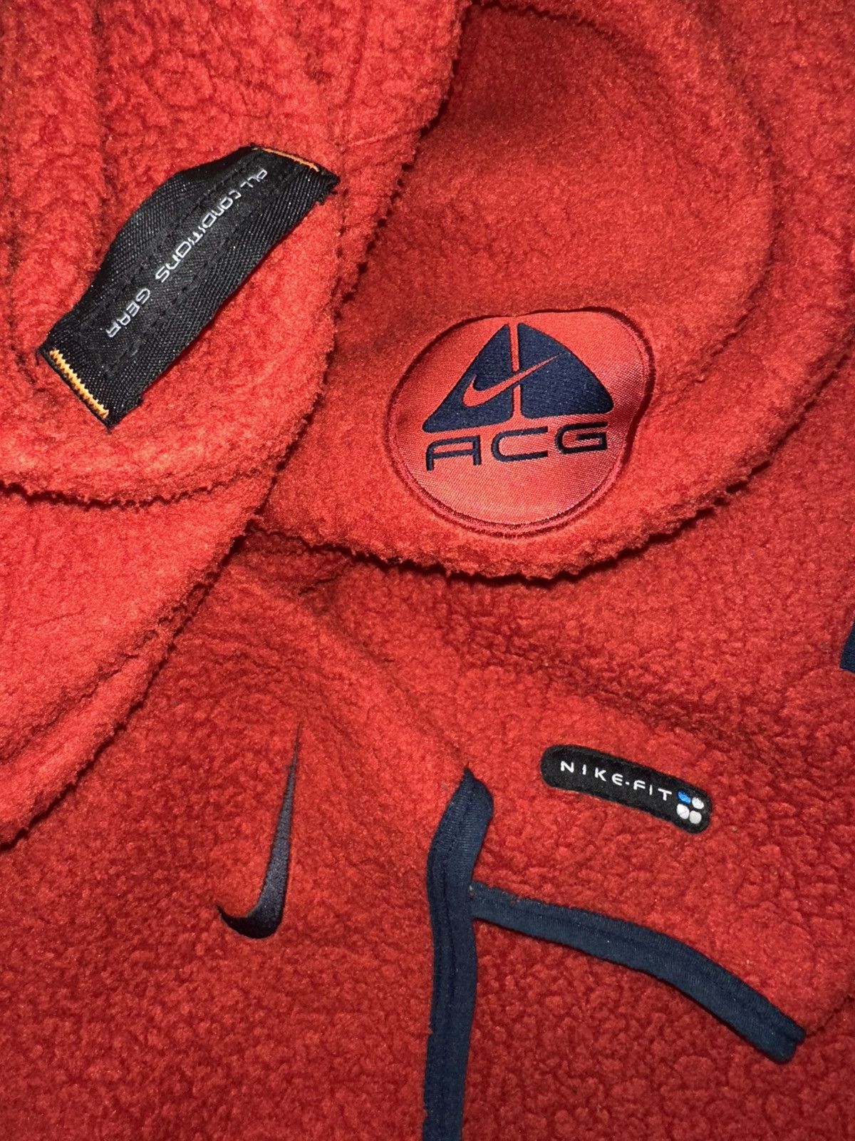 Nike ACG Vintage Rare Nike ACG Fleece Sherpa Ninja Mask Hoodie Size US XXL / EU 58 / 5 - 4 Thumbnail