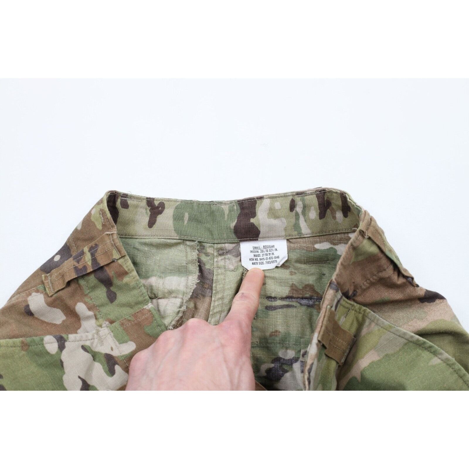 Vintage USGI Military Insect Repellant Camouflage Cargo Pants Size US 29 - 8 Thumbnail