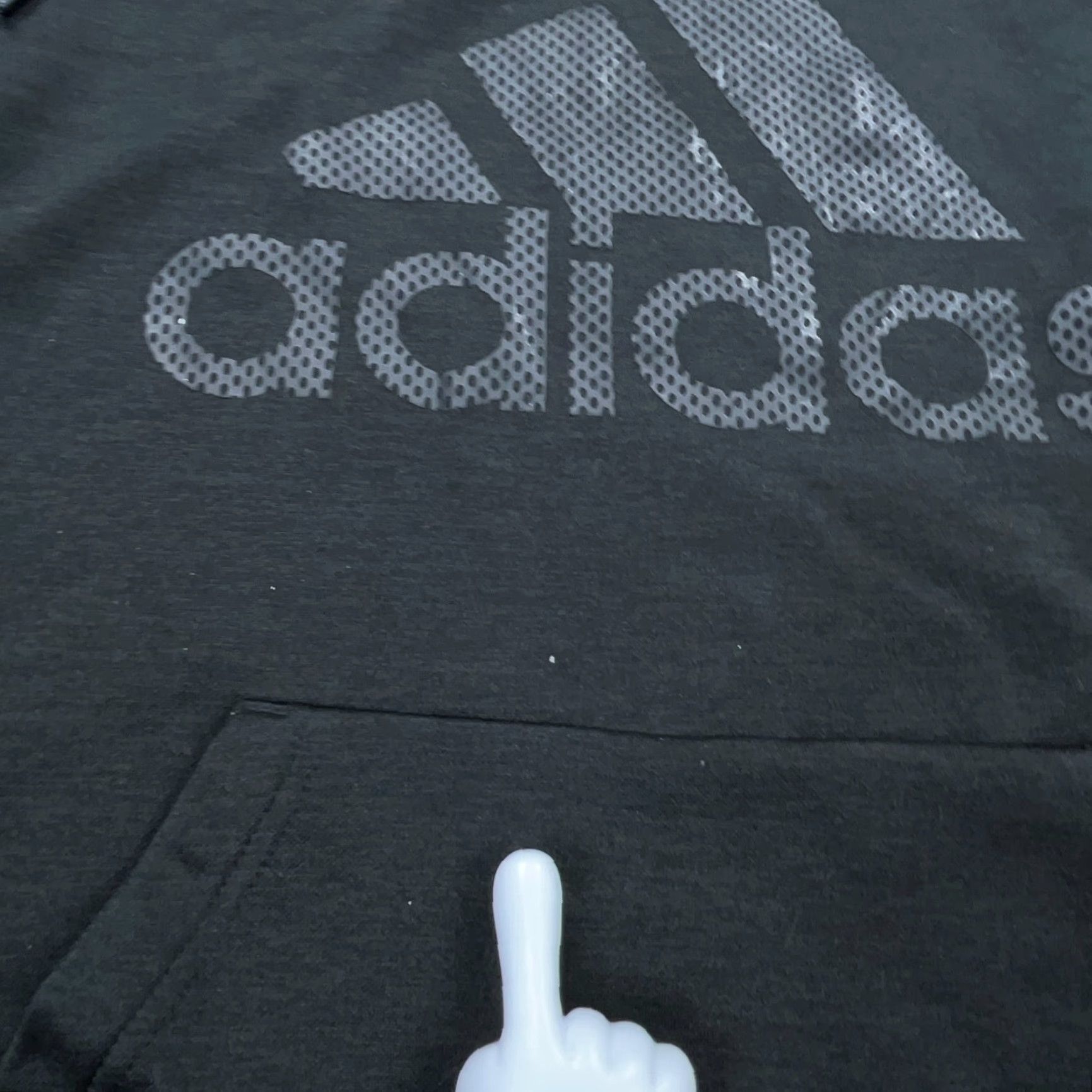 Adidas Adidas Hoodie Men M Black Gray Graphic Print Pocket Pocket All Seasons Breathable Logo Street Urban Classic Vintage: No Size US M / EU 48-50 / 2 - 5 Thumbnail