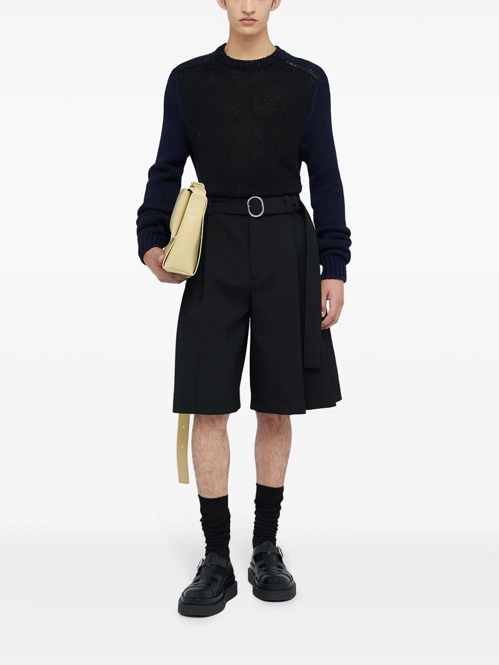 Jil Sander o1loc1c0426 Crewneck Jumper in Black Size US M / EU 48-50 / 2 - 2 Thumbnail