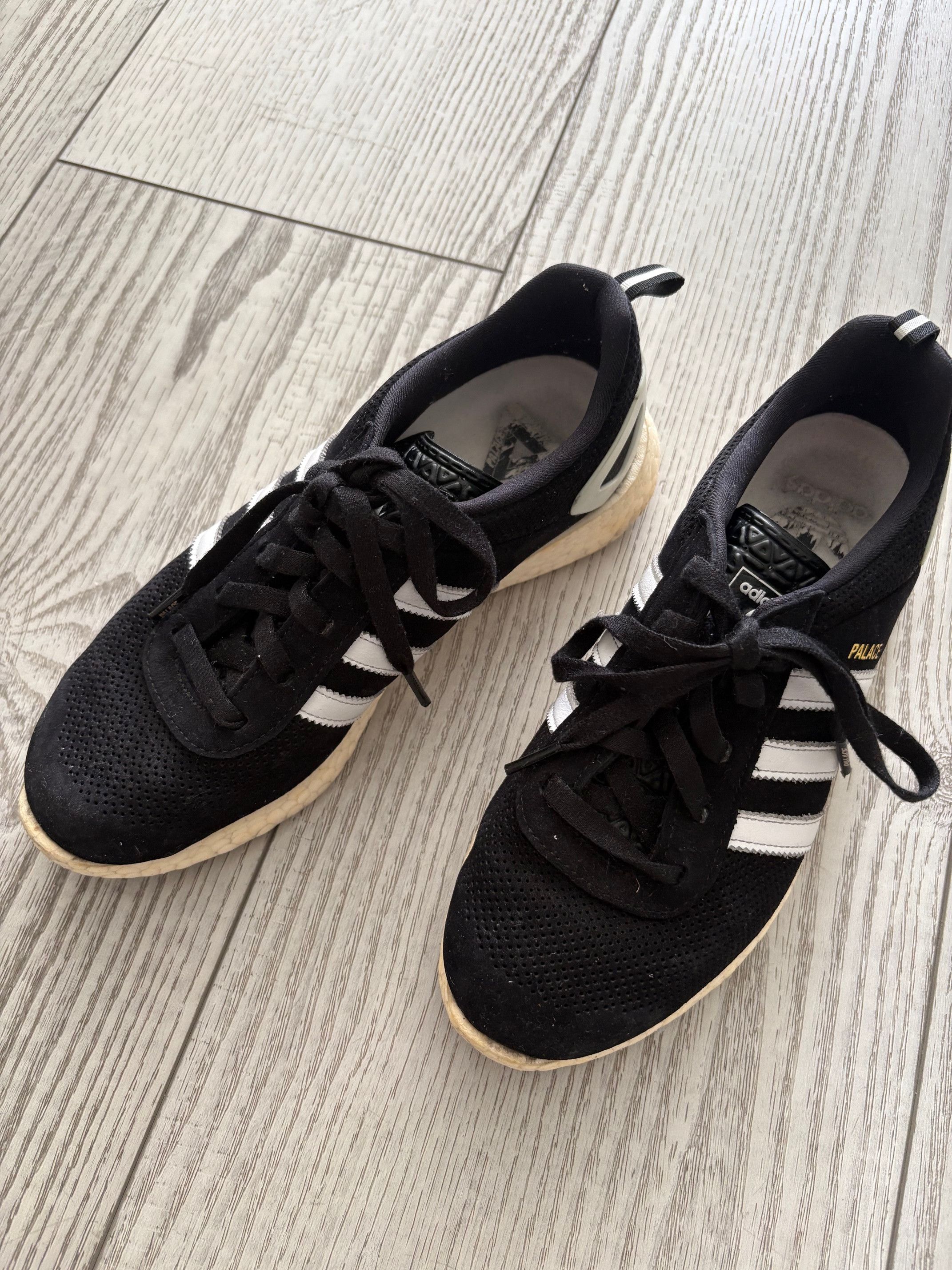 Adidas adidas Palace Pro Boost Core Black White Gold Size US 5.5 / EU 38 - 6 Thumbnail