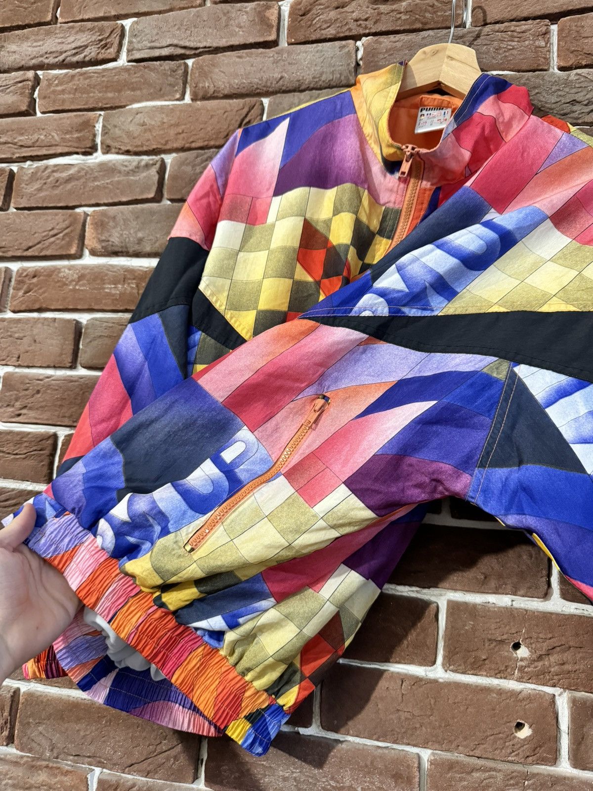 Reebok Puma Vintage 90s Funky Medium Track Top Jacket Streetwear Size US M / EU 48-50 / 2 - 6 Thumbnail