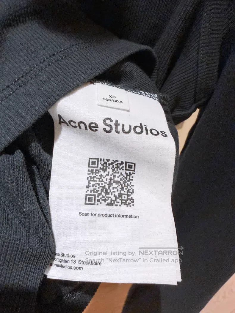 Acne Studios Acne Studios Dark Blue Lettering Print Fake Two Piece Long Size XS / US 0-2 / IT 36-38 - 8 Thumbnail