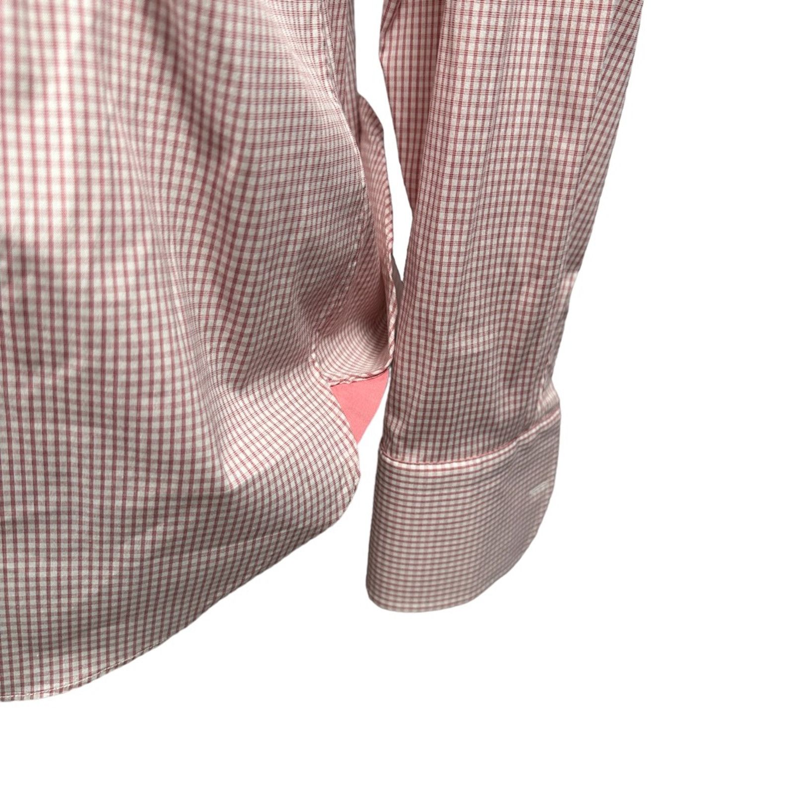 Pink Thomas Pink Button Up Shirt White Pink Windowpane 16 / 41 Size US L / EU 52-54 / 3 - 7 Thumbnail