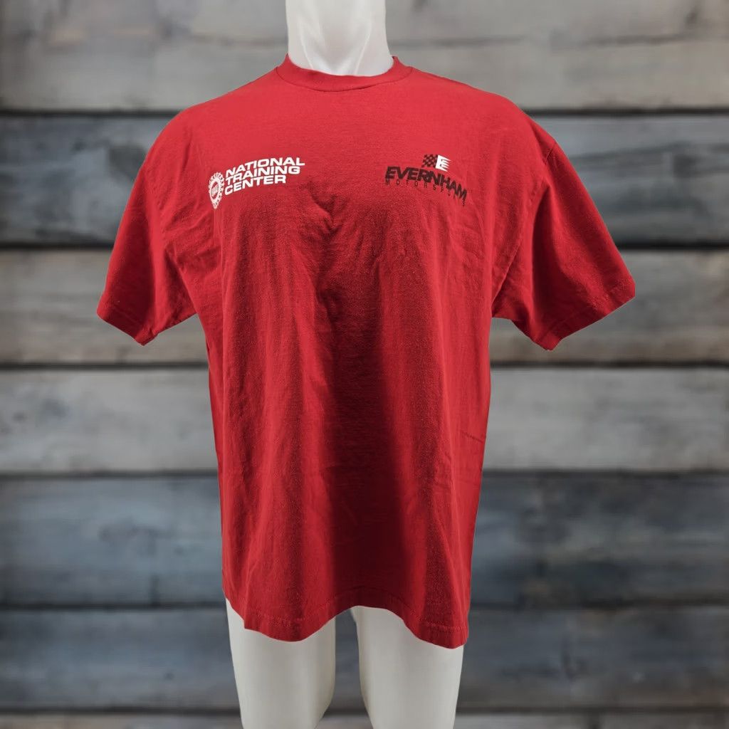 Vintage VINTAGE UAW Shirt Men's Red XL National Training Center Evernham Motorsports T-Shirt Size US XL / EU 56 / 4 - 1 Thumbnail