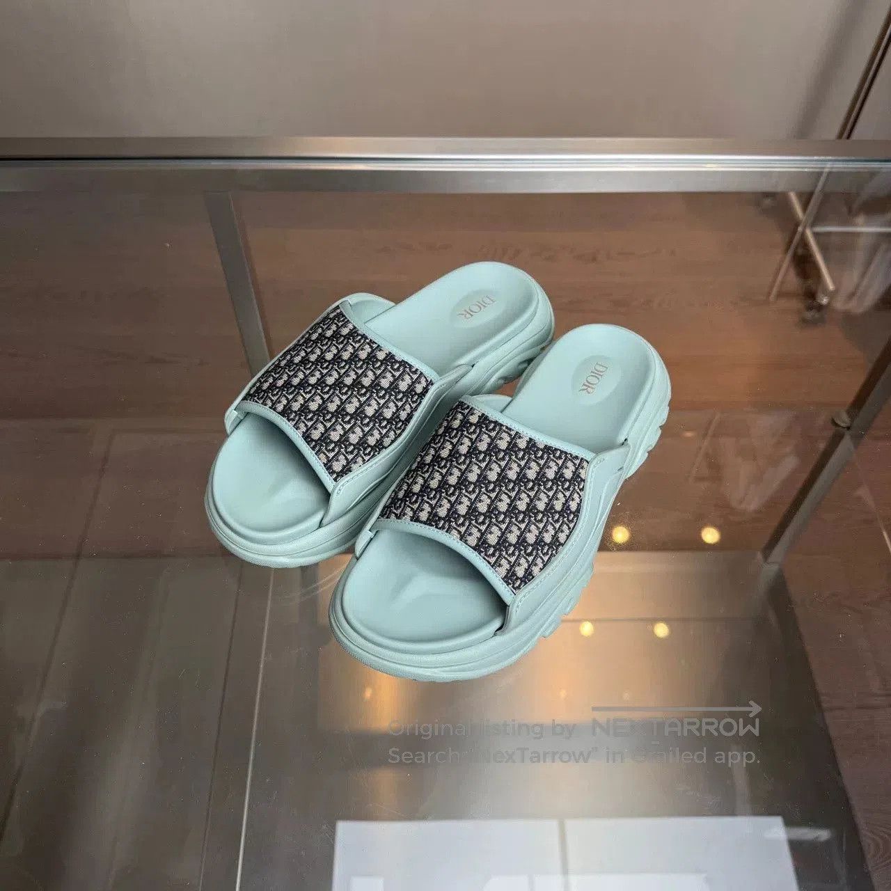 Dior Dior Monogram Print Slippers. Size US 8 / EU 41 - 1 Thumbnail