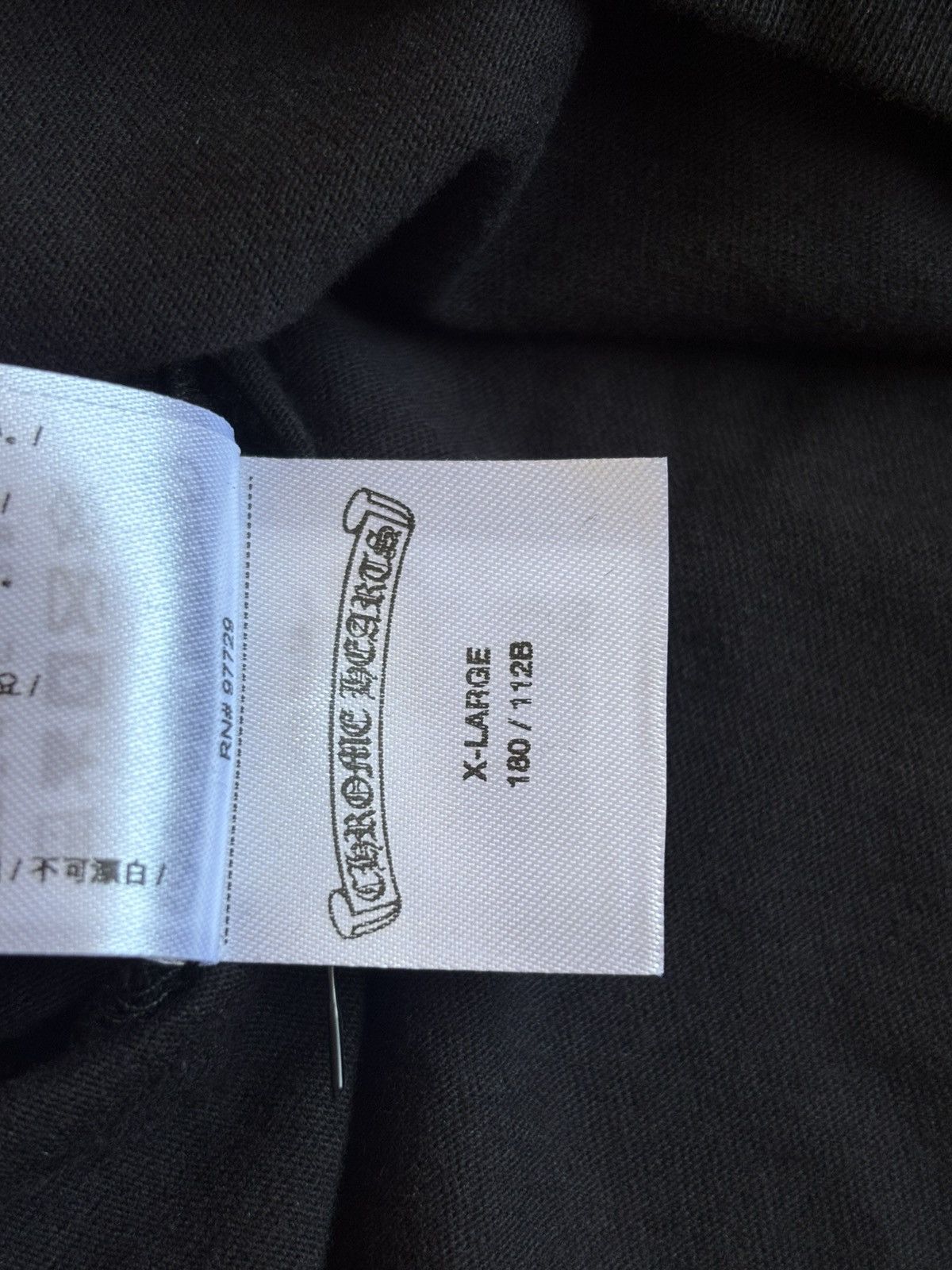 Chrome Hearts Chrome Hearts Black Scroll Tee Size US XL / EU 56 / 4 - 7 Thumbnail