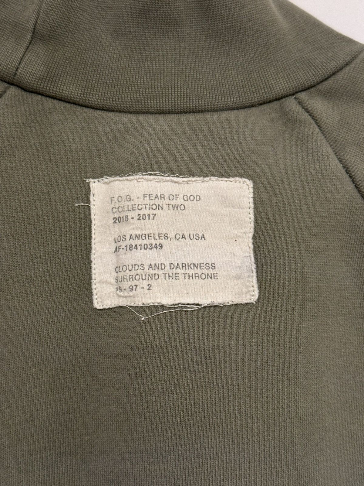 Fear of God OG FOG Fear of God Collection Two ZIP Sweater Olive SZ S 🔥 Size US S / EU 44-46 / 1 - 2 Thumbnail
