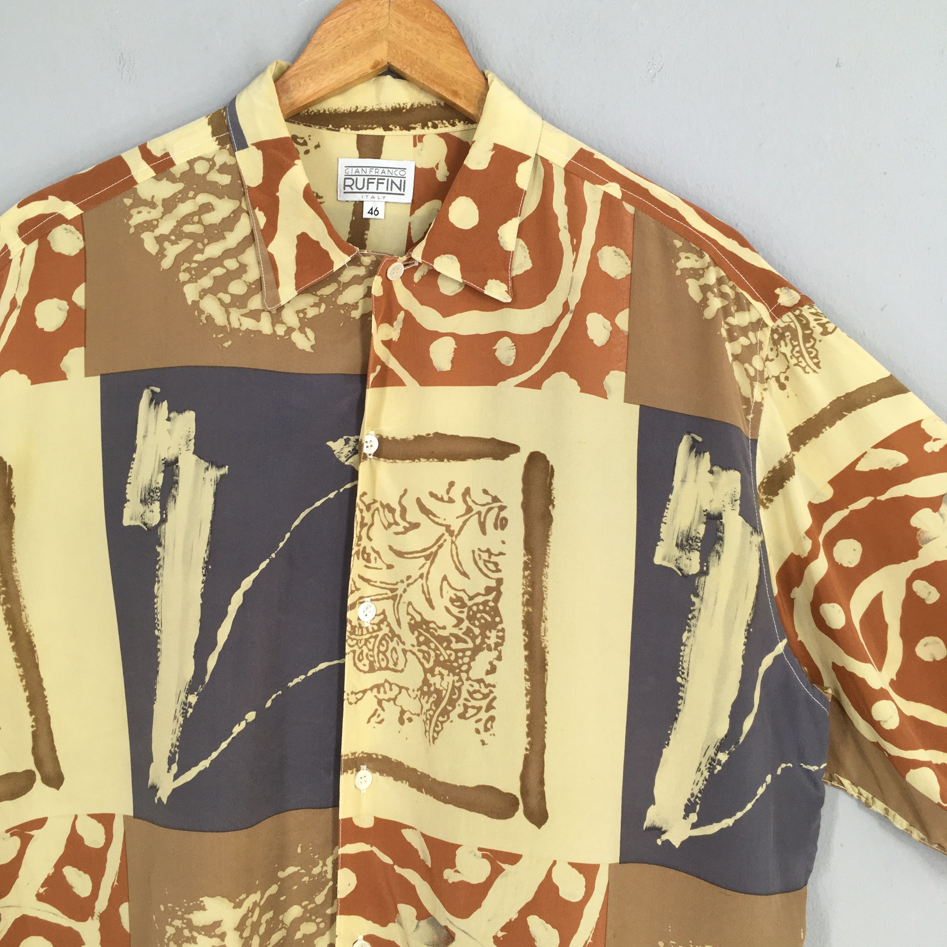 Other VTG Gianfranco Funky Multicolor Abstract Pattern Shirt XL Size US XL / EU 56 / 4 - 2 Thumbnail