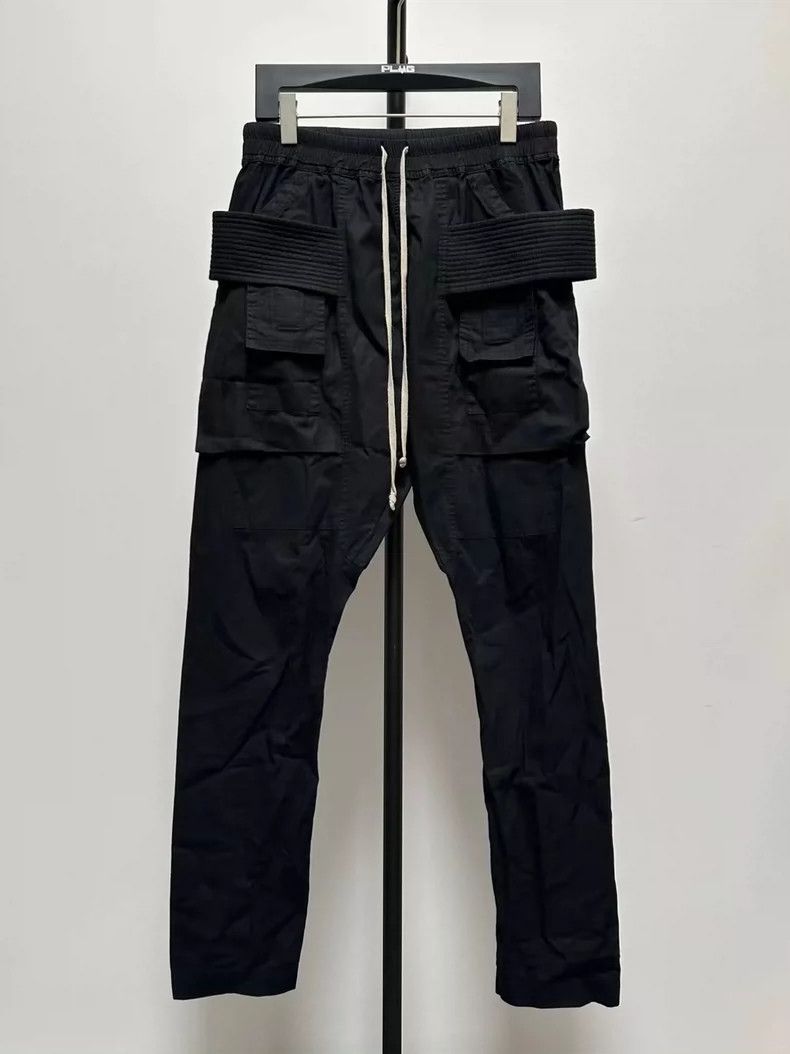 Rick Owens Rick Owens Black Double-Ring Pocket Pants Size US 30 / EU 46 - 1 Thumbnail