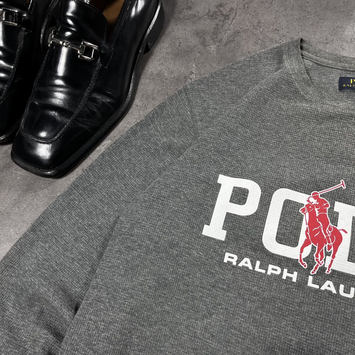 Polo Ralph Lauren Polo Ralph Lauren Big Logo Spellout Sweatshirt Crewneck Size US L / EU 52-54 / 3 - 4 Thumbnail