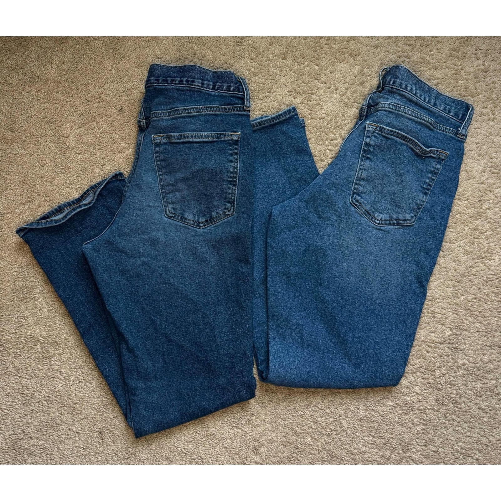 Old Navy Old Navy Built-In Flex Straight Jeans *LOT OF 2* Blue 32/30 Size US 32 / EU 48 - 1 Thumbnail