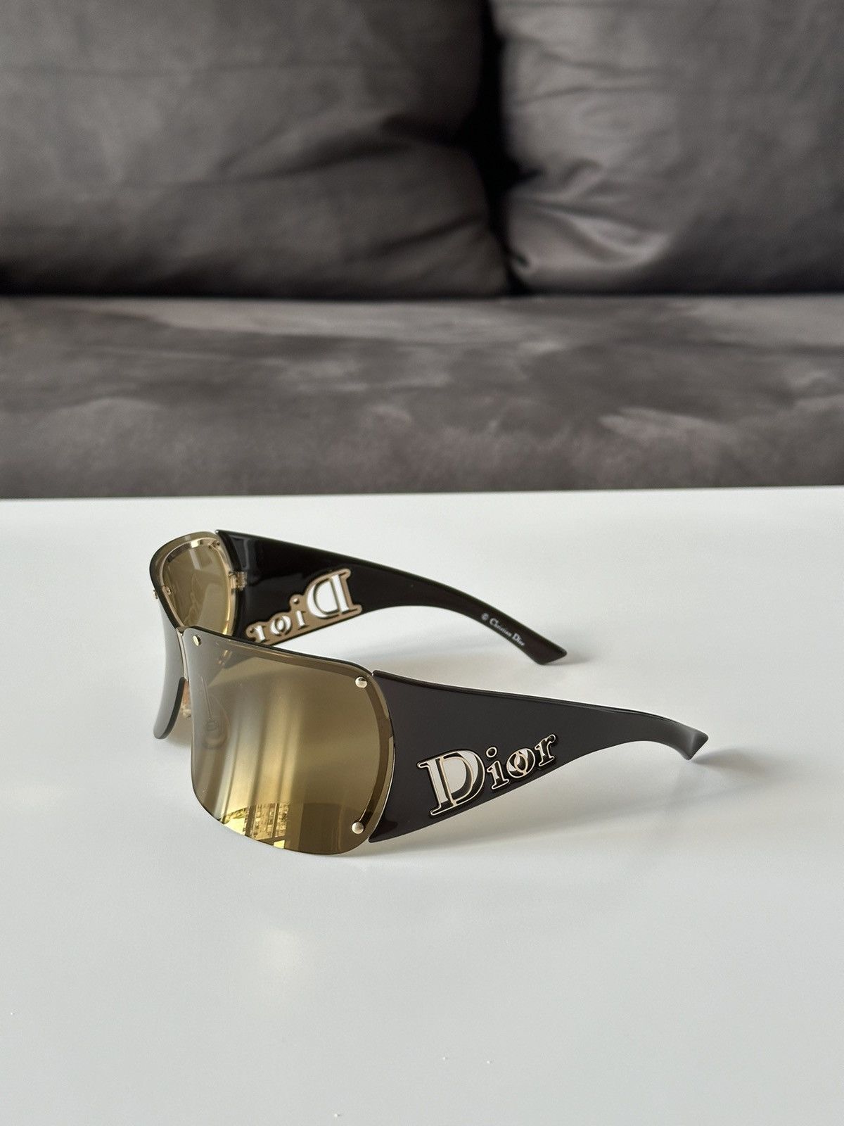 New Dior bronze and silver sunglass vintage Christian Dior 2320 - Designer vintage sunglasses main image 2