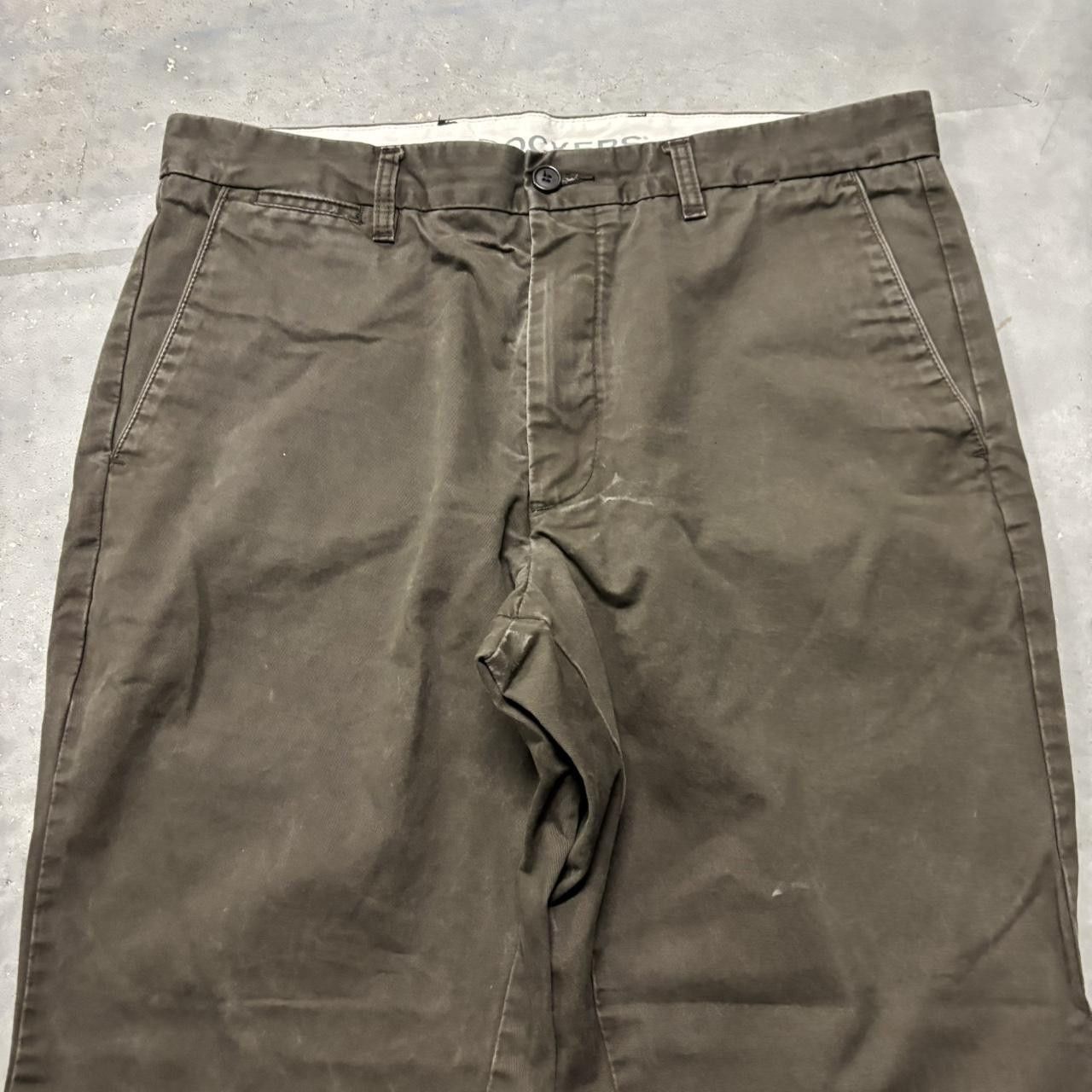 Japanese Brand × Vintage Crazy Vintage Y2K/2000s Baggy Brown Workwear Casual Pants! Size US 36 / EU 52 - 5 Thumbnail