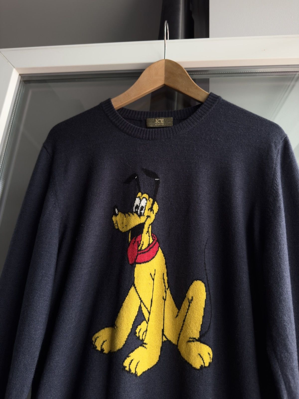 Iceberg Vintage ICEBERG Disney Pluto Wool Sweater Pullover Size US XL / EU 56 / 4 - 2 Thumbnail
