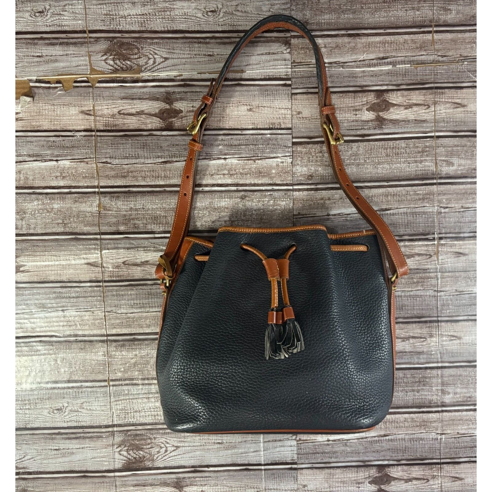 Dooney & Bourke Dooney & Bourke Premium All Weather Leather Drawstring Bucke Size ONE SIZE - 4 Thumbnail