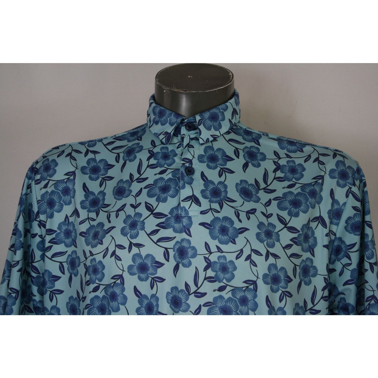 Loft LOFTY Polo Shirt Lot 3 L Tropical Floral Golf Performance Size US L / EU 52-54 / 3 - 3 Thumbnail