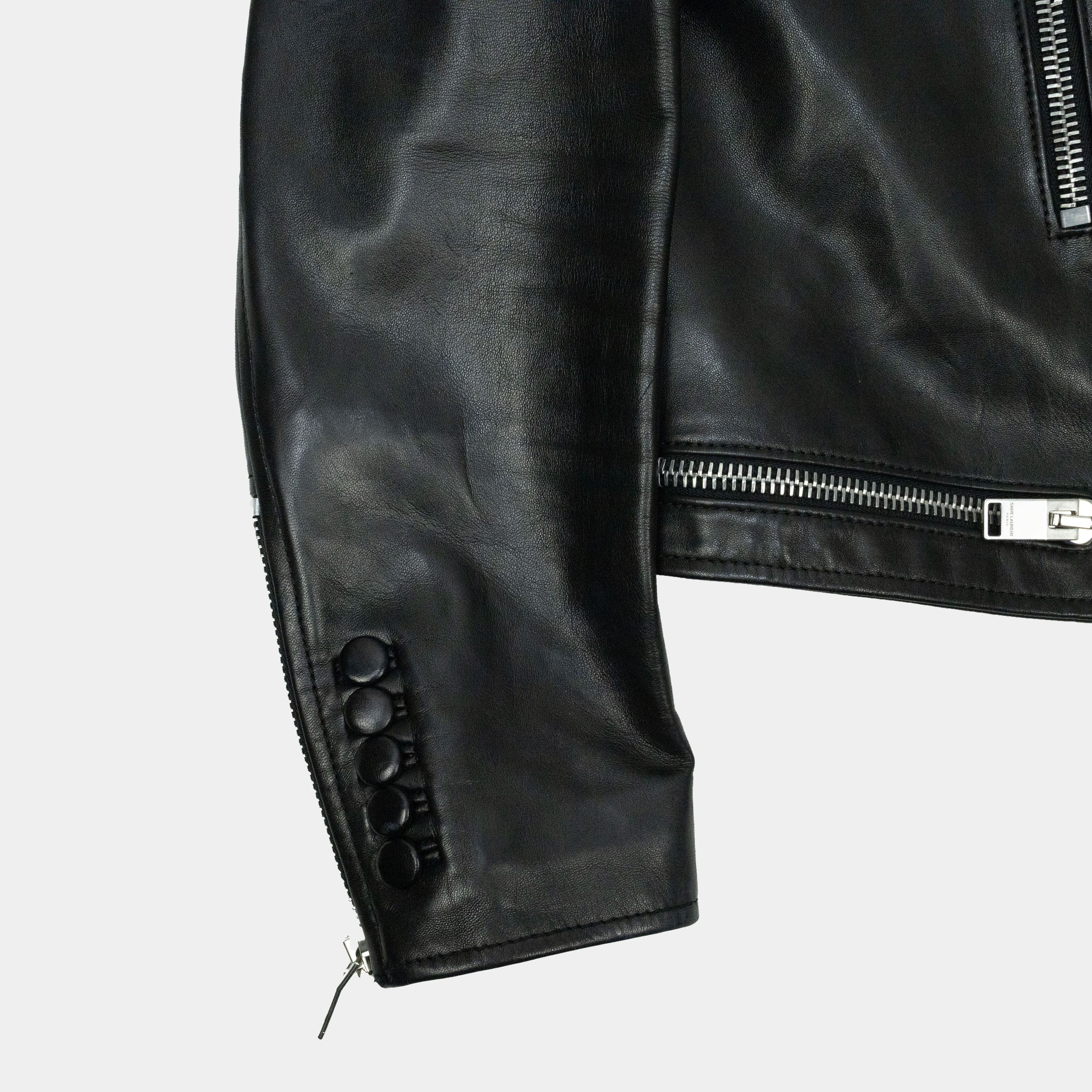 Saint Laurent Paris Saint Laurent A/W 2013 Hedi Slimane Leather Biker Jacket Size US M / EU 48-50 / 2 - 4 Thumbnail