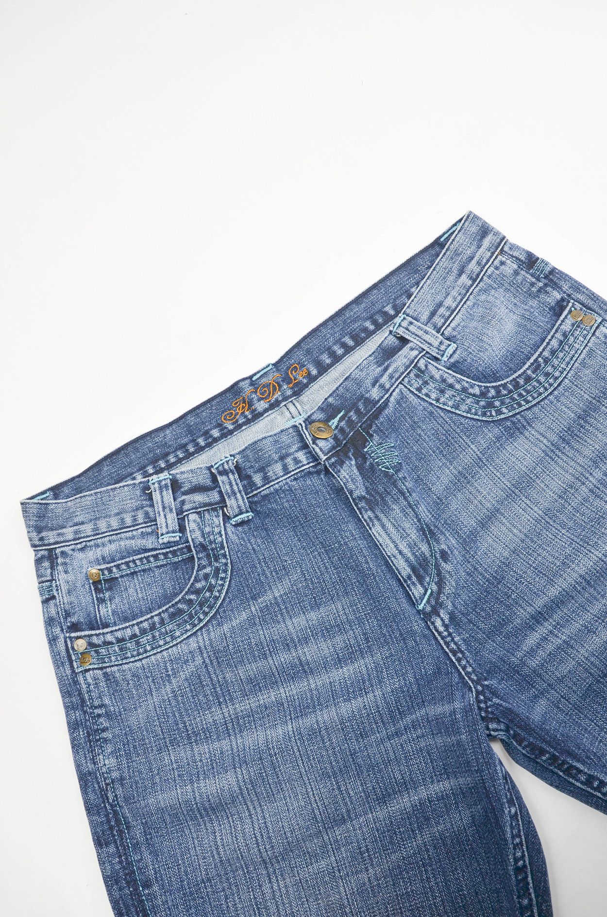 Jean × Lee LEE Vintage Freeburn Flared Washed Jeans Size US 36 / EU 52 - 3 Thumbnail