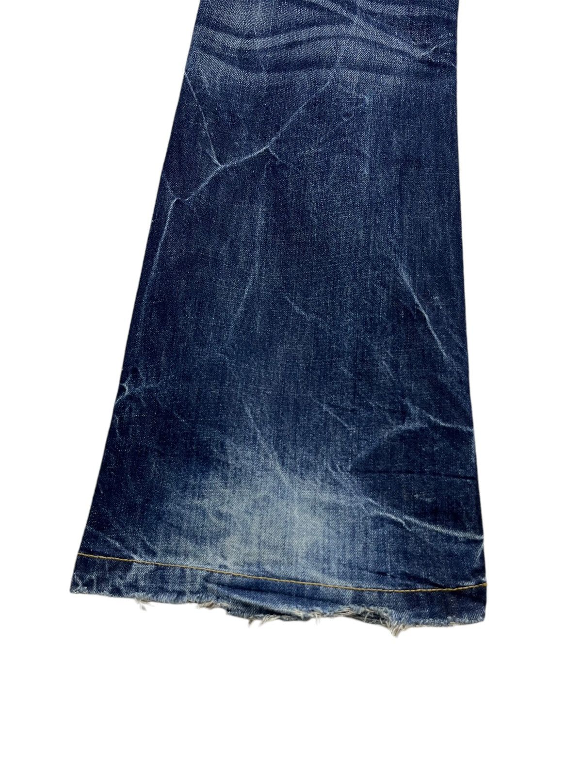 Beauty Beast 🔥LOLITA Vintage Exotic Washed Denim Sick Flare Jeans Size US 30 / EU 46 - 14 Thumbnail