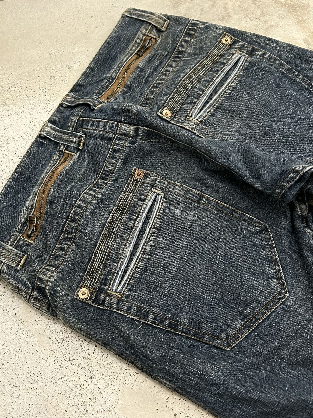 Japanese Brand Made In Heaven Unique Knee Arrow Kapital Style Junya Watanab Size US 33 - 17 Thumbnail