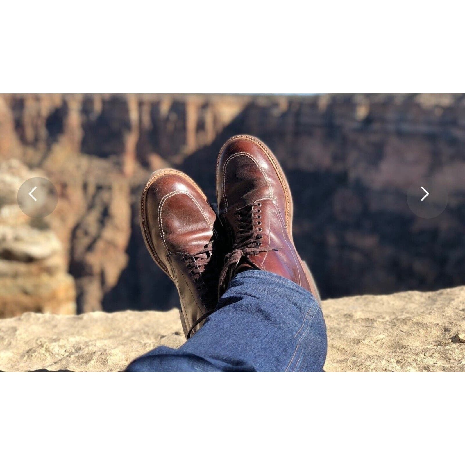 image of Alden 6.5 D 403 Moc Toe Indy Chukka Boot Brown Chromexcel, Men's
