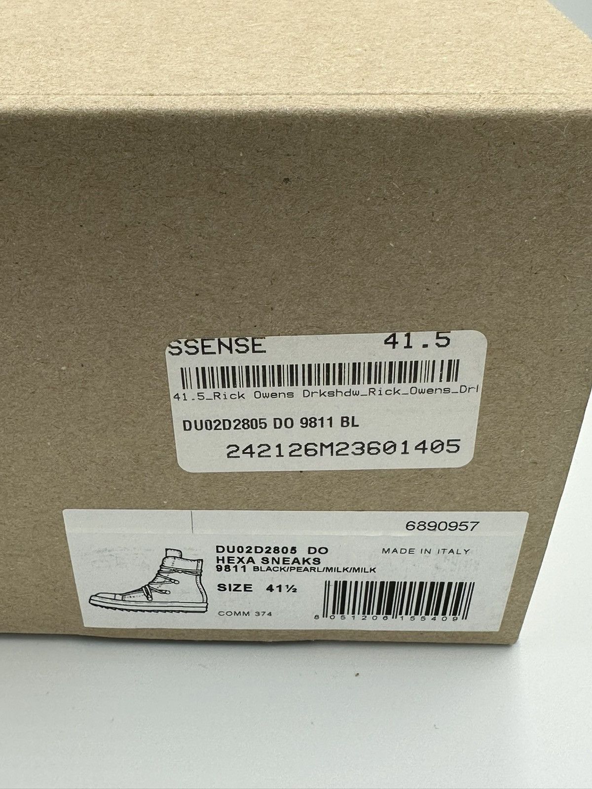 Rick Owens Drkshdw Rick Owens Darkshdw Hexa Sneakers Size US 8.5 / EU 41-42 - 5 Thumbnail