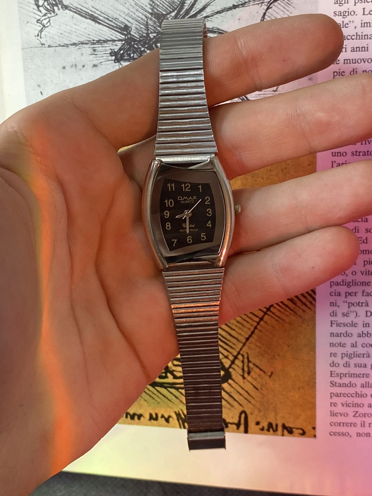 Japanese Brand × Jewelry × Vintage Unique Omax Watch Silver Black Size ONE SIZE - 6 Thumbnail
