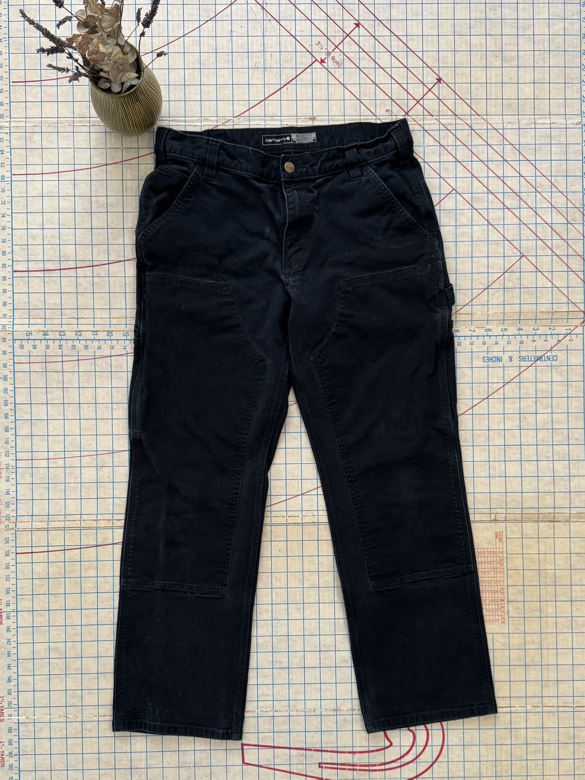 Carhartt Carhartt Double Knee Workwear Pants Size 33 Broken Zipper Size US 33 - 2 Thumbnail