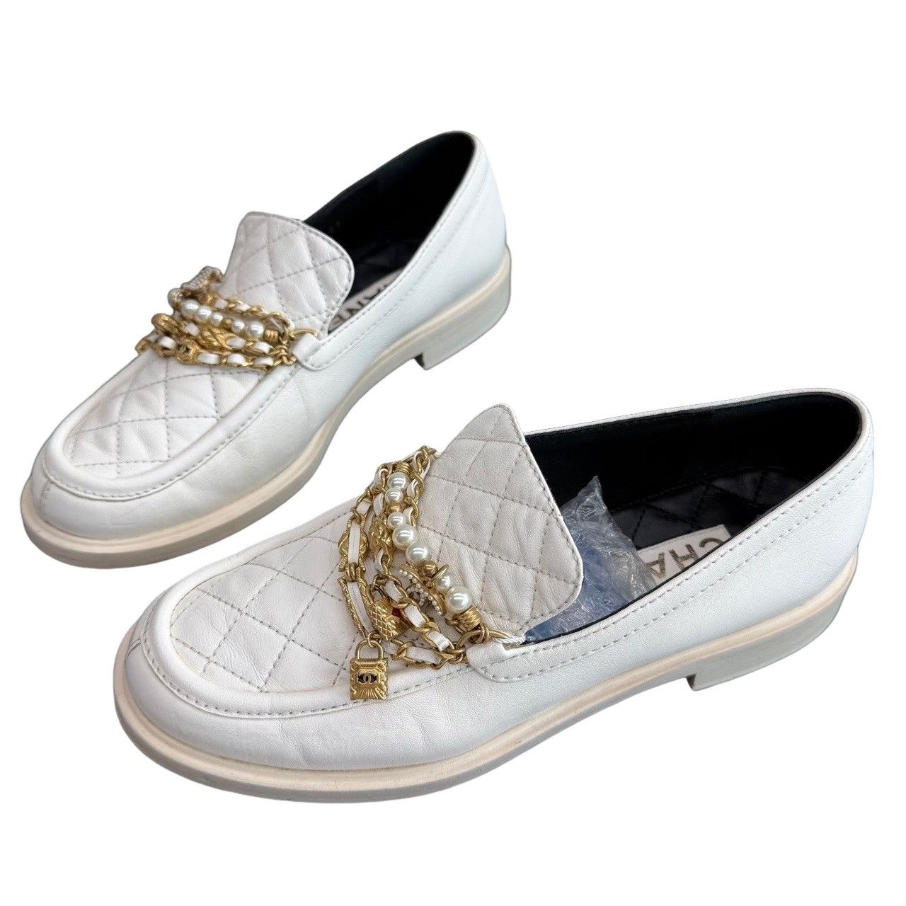Chanel Chanel Quilted Chain Loafers Size 38C Size US 8 / IT 38 - 1 Thumbnail