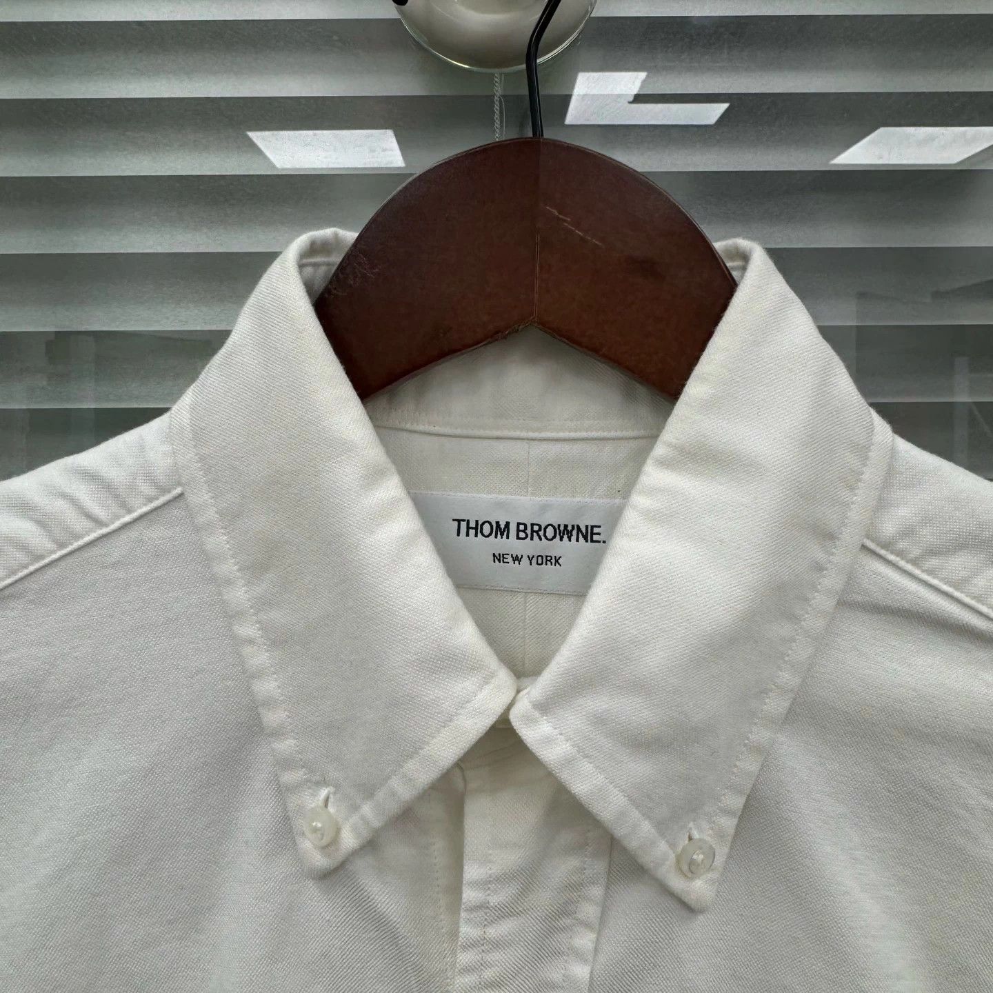 Thom Browne tb red blue 4-bar shirt Size US S / EU 44-46 / 1 - 5 Thumbnail