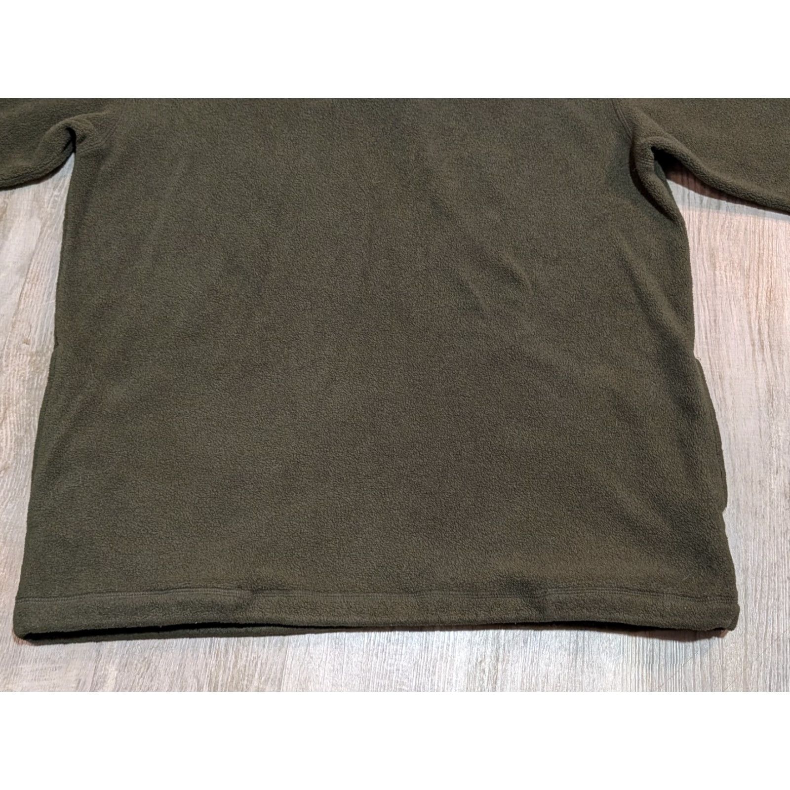 Nautica VINTAGE Nautica Mens Sweater L Olive Green Pullover 1/4 Zip Fleece Made in USA Size US L / EU 52-54 / 3 - 6 Thumbnail